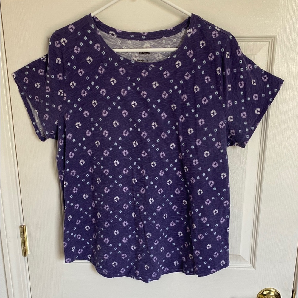 Sonoma Purple Boxy Relaxed T-Shirt